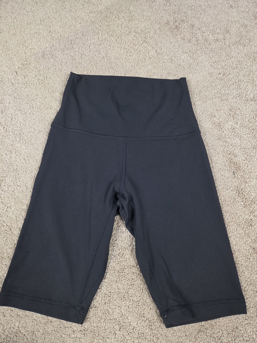 Women's High-Rise Black Bike Shorts